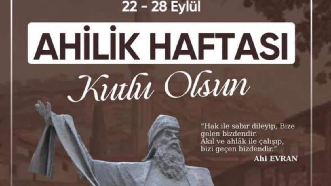 AHİLİK HAFTASI